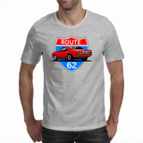 Route 62 Muscle Car Grey Heather Mens T Shirt