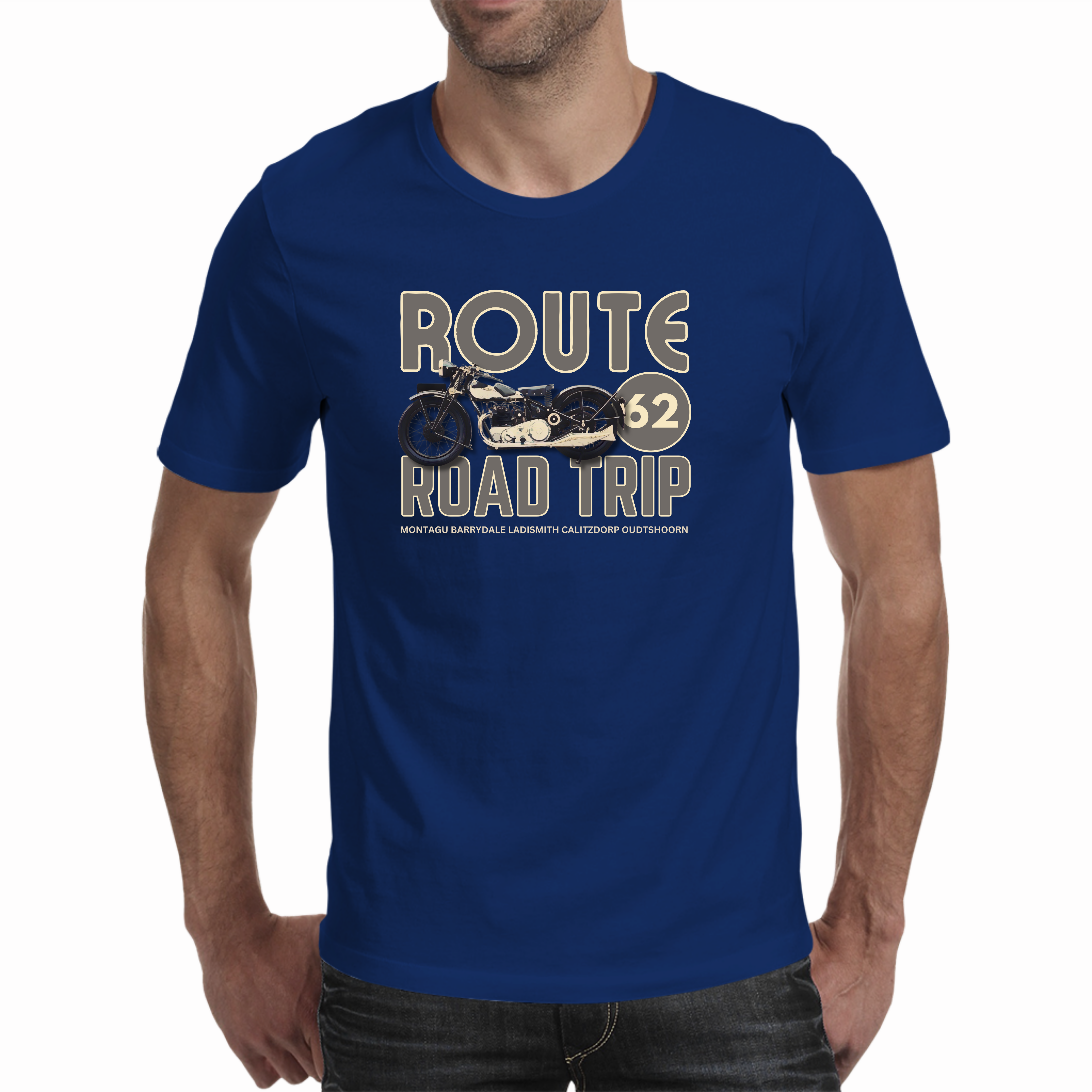 R 62 Road Trip Bike Royal Blue Men's T