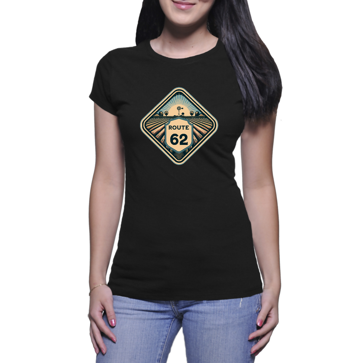 Route 62 Patch - Ladies' T - Shirt ( Route 62 T'S )