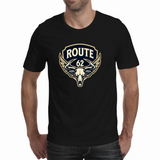 Route 62 skull - Black - Mens t Shirt