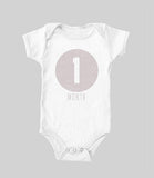 Baby Monthly Circles (baby onesie)