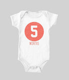 Baby Monthly Circles (baby onesie)
