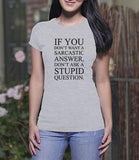 Sarcastic Answer (Ladies)