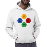 GAME BUTTONS - Men's Hoodie (KABELOSCOPE)