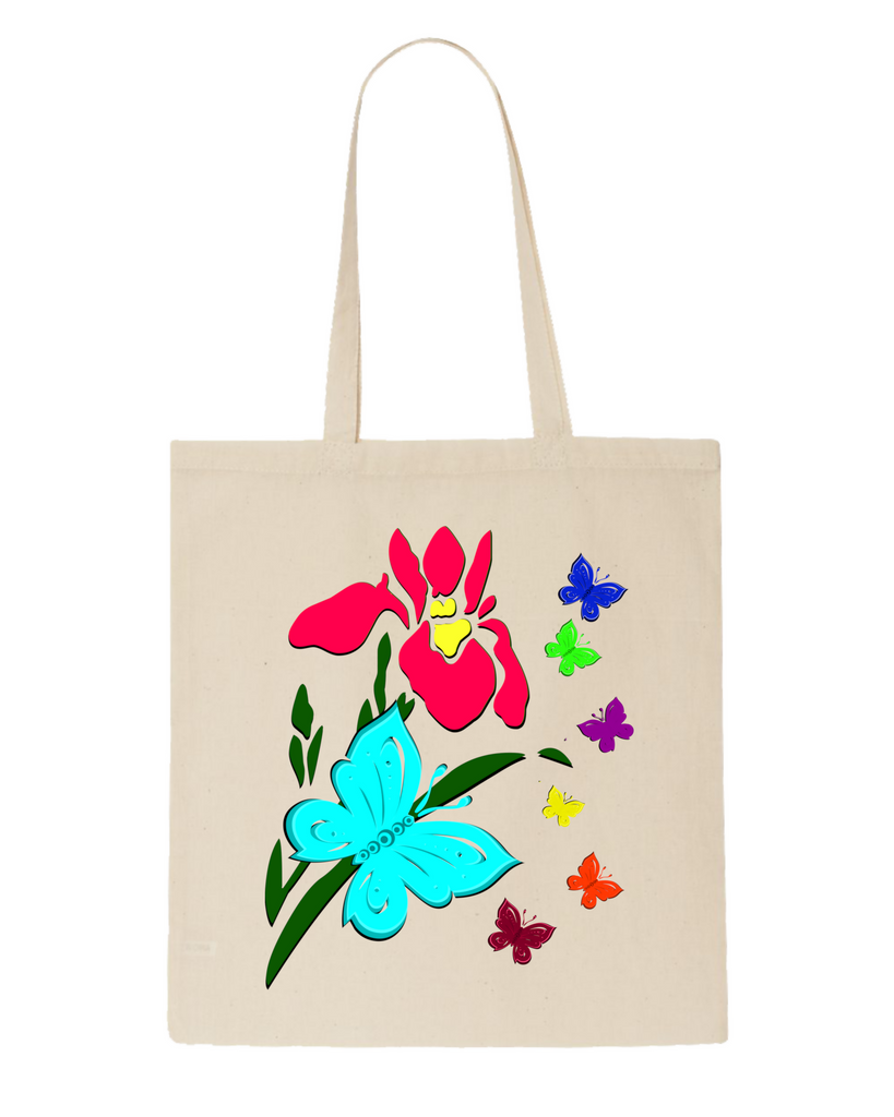 Butterflies & flowers totebag (Moretega)