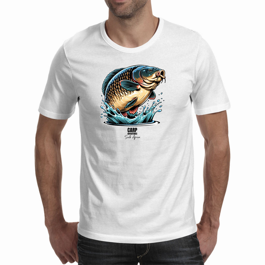 Jumping Carp - Men's Tee (Carp Adventures SA)