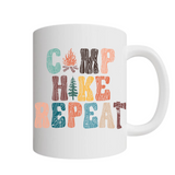 Camp Hike Repeat Mug