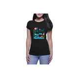 Mermaid Dreams & Ocean Waves - Ladies T-shirt (Dust & Bloom)