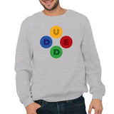 DUDE BUTTONS - Men's Sweatshirt (KABELOSCOPE)
