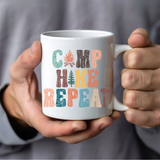Camp Hike Repeat Mug