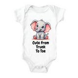 Cute From Trunk To Toe - Baby Onesie - (PODPOP)