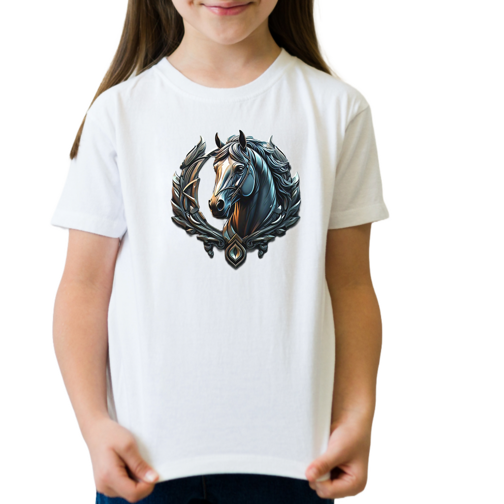Horse Tales 12 - Kids T-Shirt (ArtzyAi)