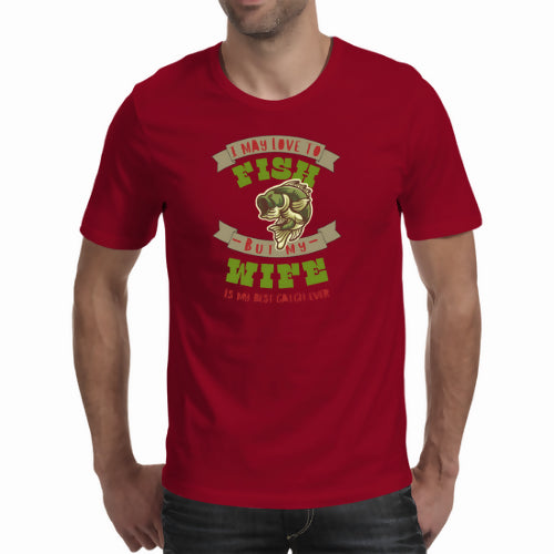 Fishing and wife - Men's T-shirt (Cici.N)