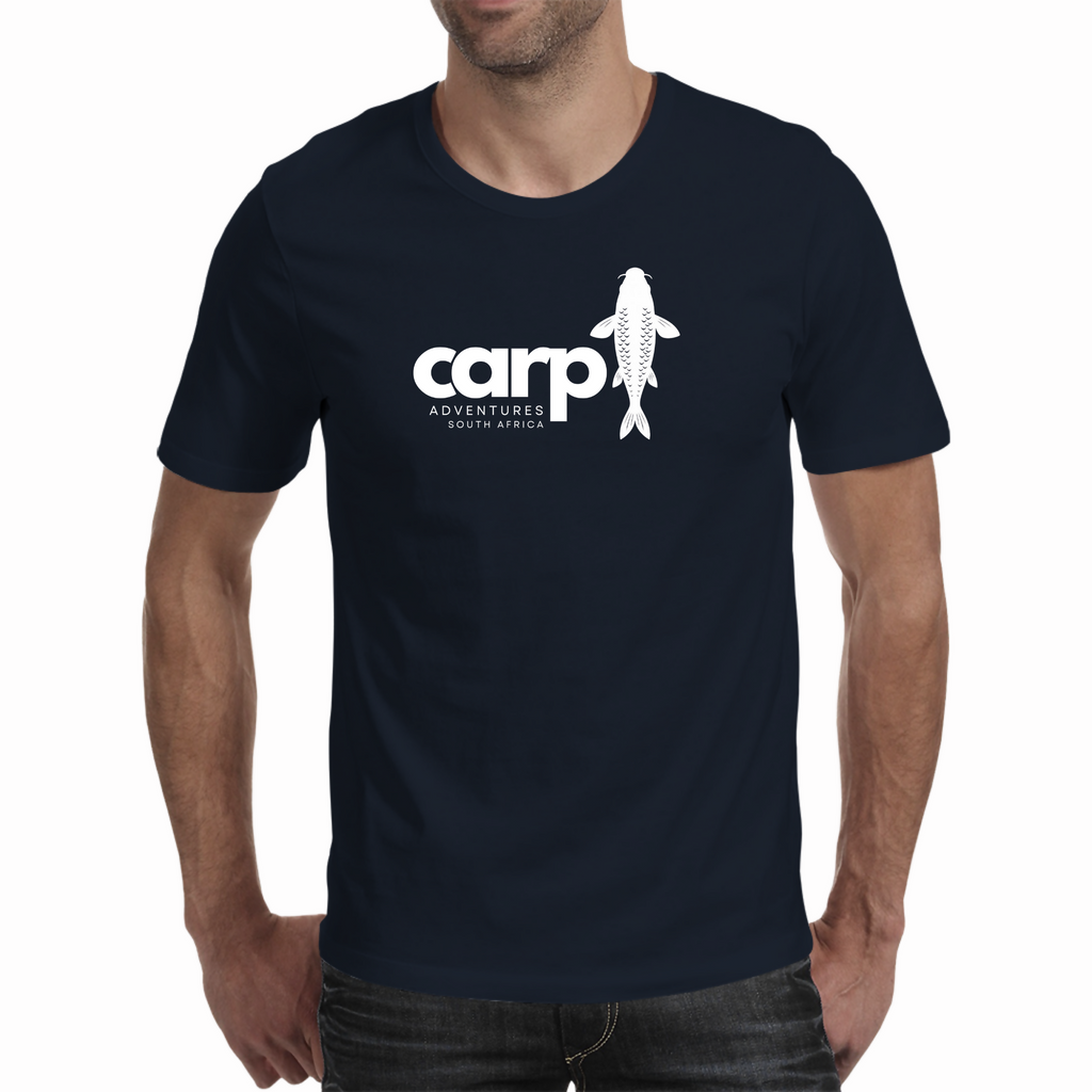 Carp Adventures V5 White - Men's Tee (Carp Adventures SA)