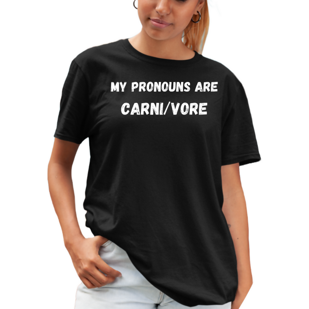 Carnivore Pronouns - Unisex T-Shirt (Outside the Box)