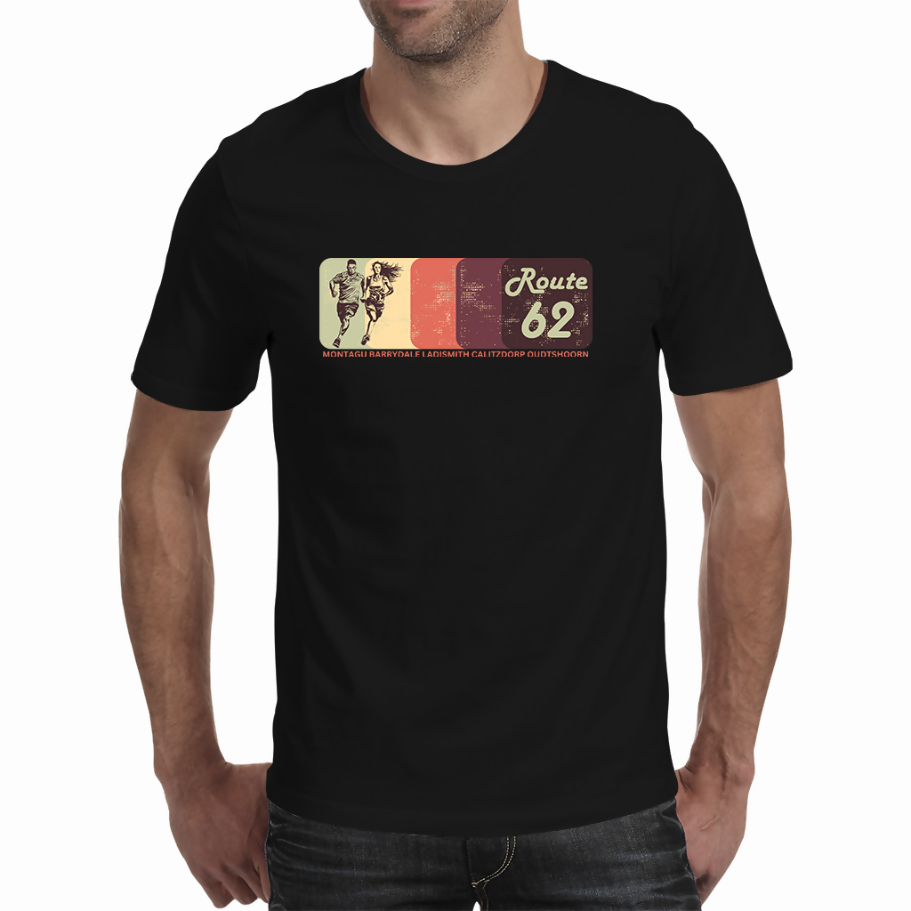 Retro R 62 Run - Men's T - Shirt ( Route 62 T'S )