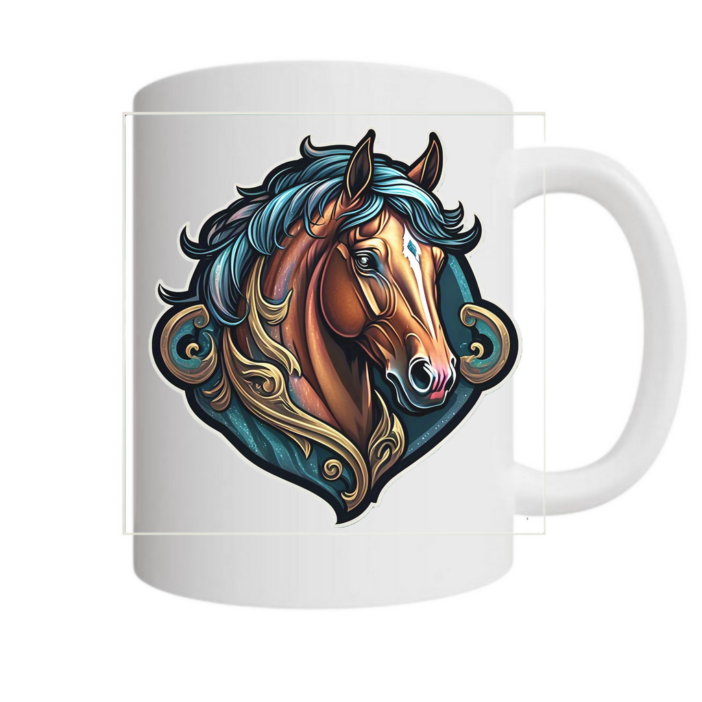 Gallop of Dreams 31- Ceramic Mug (ArtzyAi)