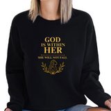 God is within Her - Unisex Sweatshirt (Rooted in Purpose)