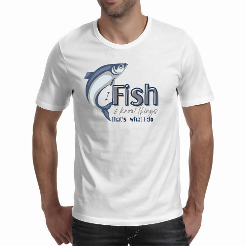 Fish and know things - Men's T-shirt (Cici.N)
