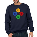 DUDE BUTTONS - Men's Sweatshirt (KABELOSCOPE)