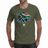 South African Flag Carp - Men's Tee (Carp Adventures SA)