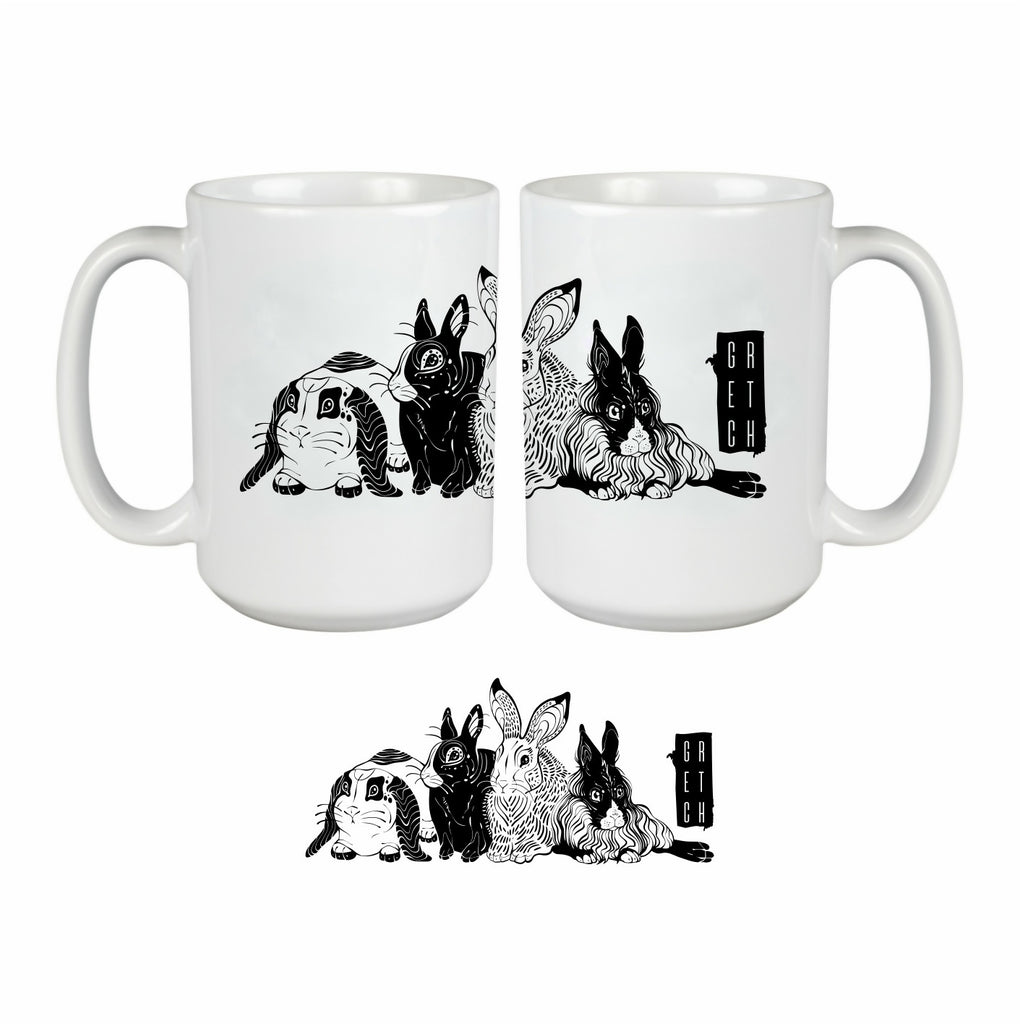 Bunny Rabbit Mug - 15oz Mug (GRETCH)