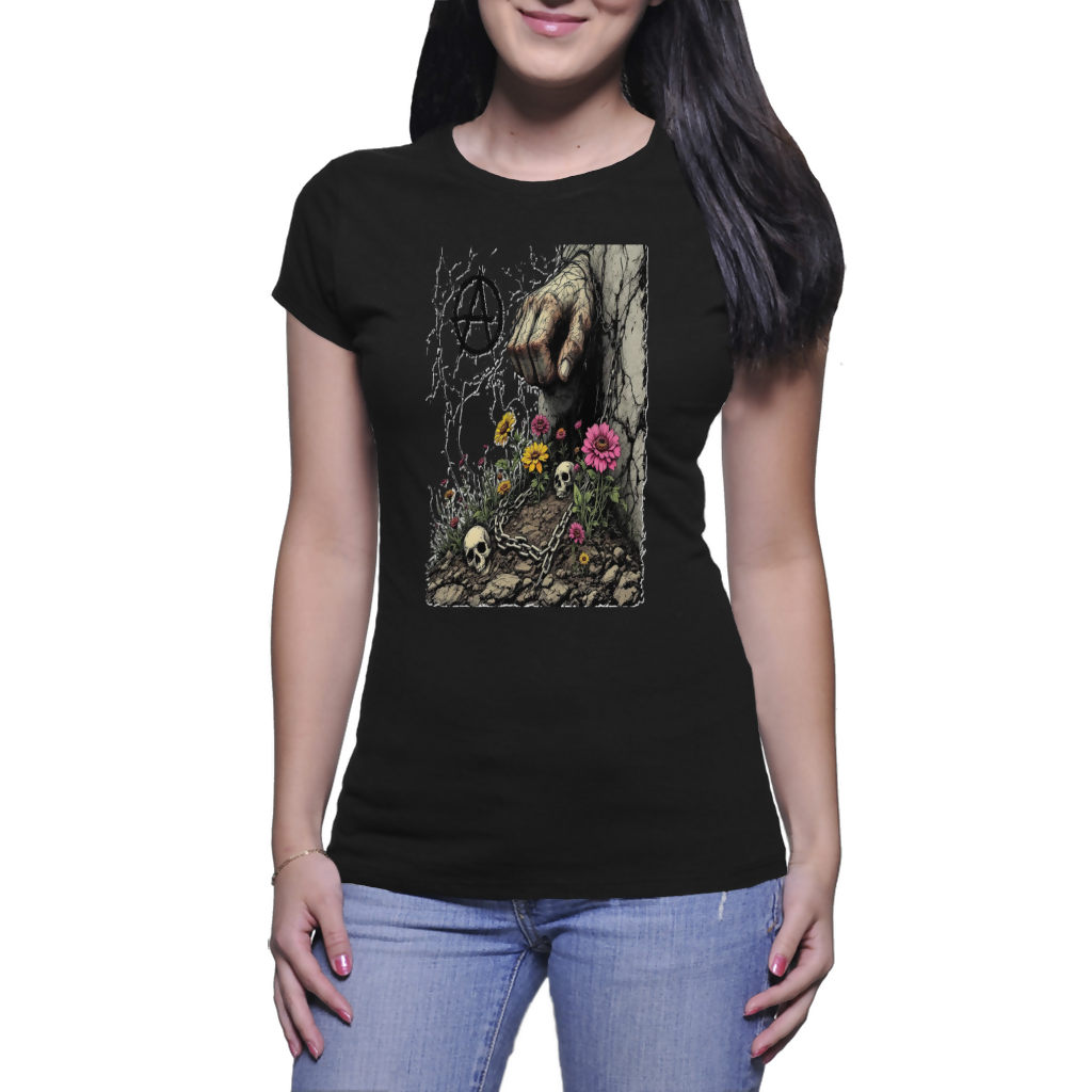 Reaching for Hope - Ladies Crew Neck T-shirts (Riotwear SA)
