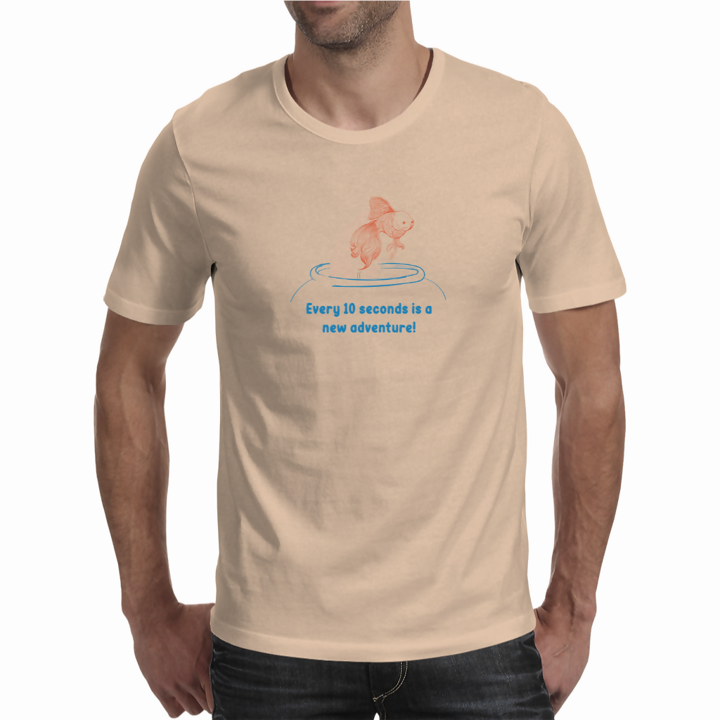 10 second adventure goldfish - Unisex T-shirt (NovelThredds)