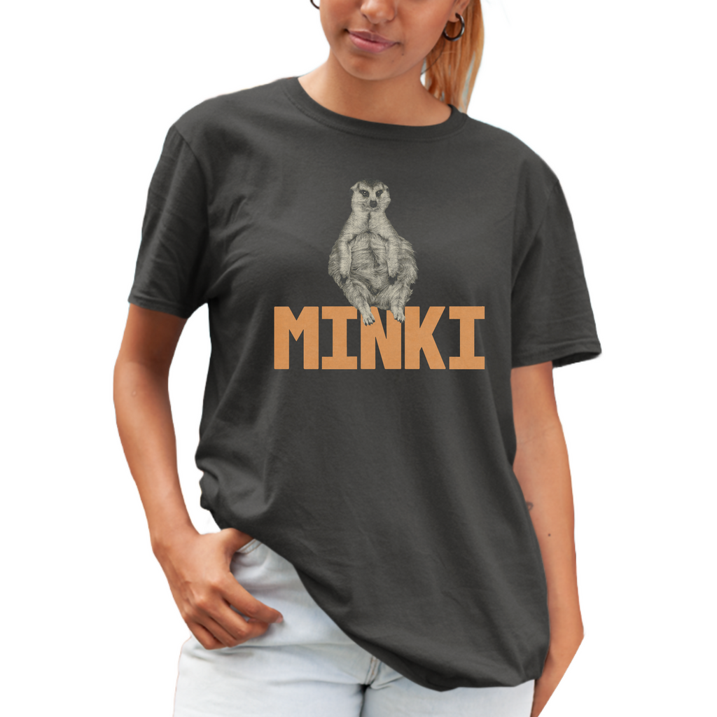 Minki (sitting on her name) - Unisex T-shirt (Ruben Namibia)