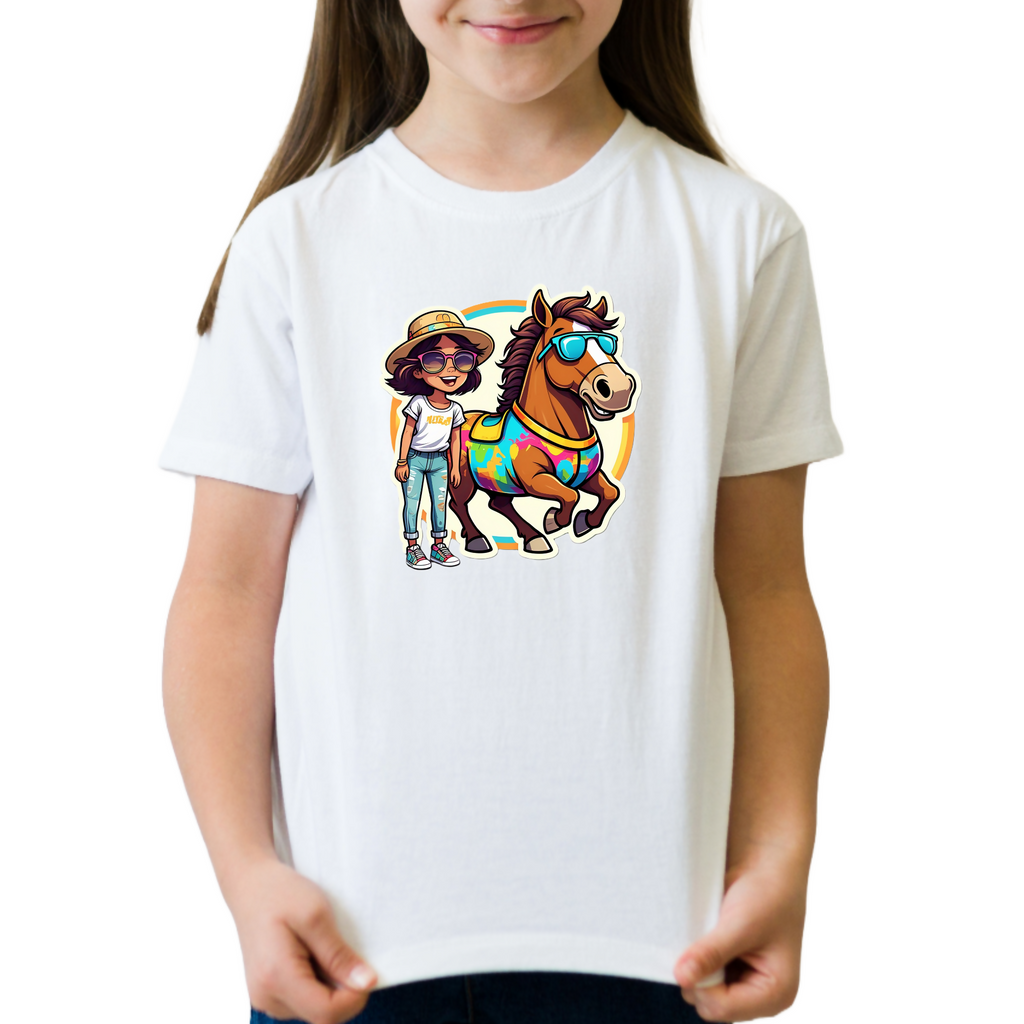 Pony Pals 25 -- Kids T-Shirt (ArtzyAi)