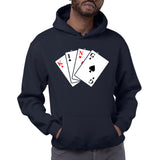 KING CARDS - Men's Hoodie (KABELOSCOPE)