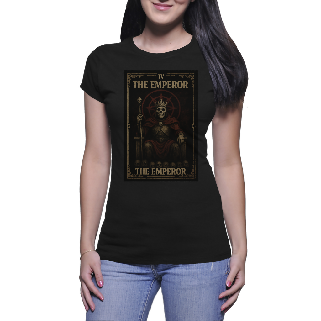The Emperor - Ladies Crew Neck T-shirts (Riotwear SA)