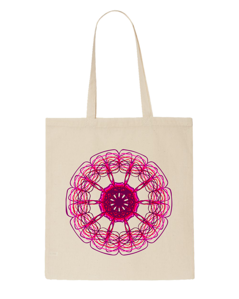 Pink Boho Mandala-Tote Bag (Moretega)