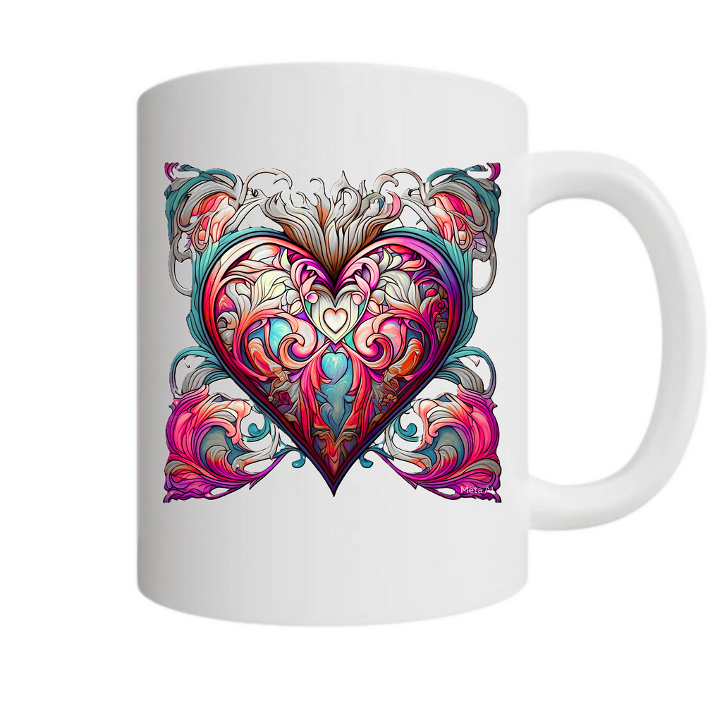 Mugs & Hugs 28 - Ceramic Mug (ArtzyAi)