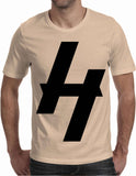 Black H Light Shirt -A3 Front and Small (A4) Back Men's T-shirt (Huzki Apparel)