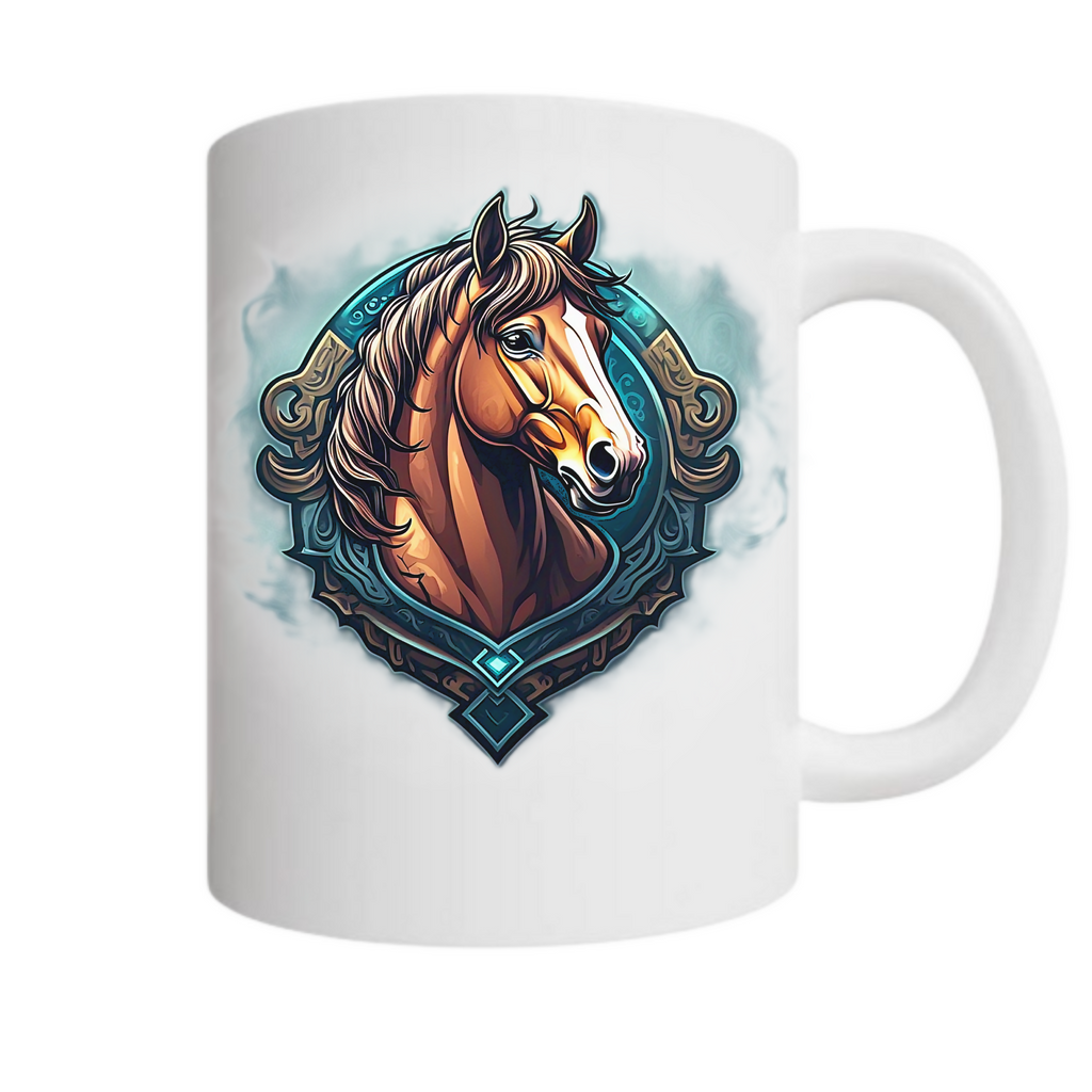 Hoofprint Harmony 33 - Ceramic Mug (ArtzyAi)