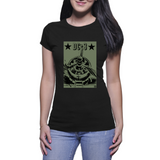 DC-3 Dakota Army Green - Ladies Cotton T-Shirt 1 (Gerald SmithArt)