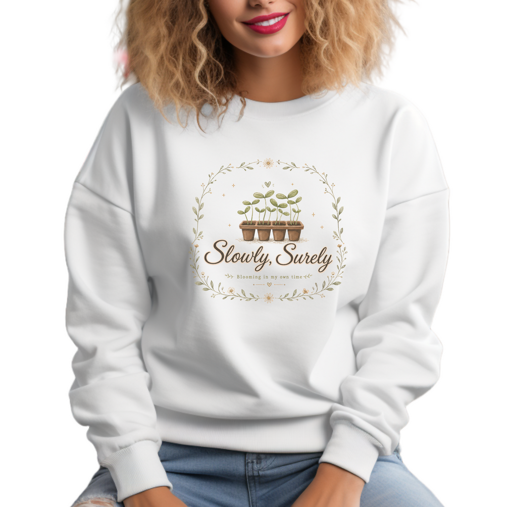 Slowly, Surely- Unisex Sweatshirt- (MidNiteFB)