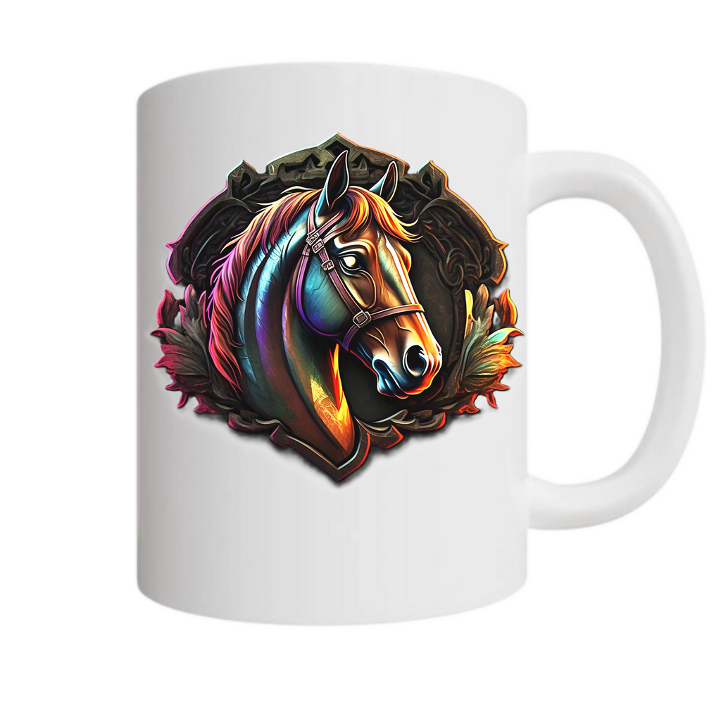 Hoofprint Harmony 34 - Ceramic Mug (ArtzyAi)