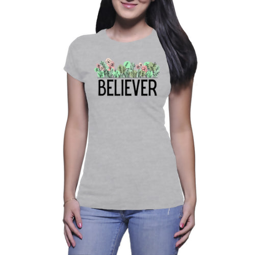 Believer flower - Women's T-shirt (Cici.N)