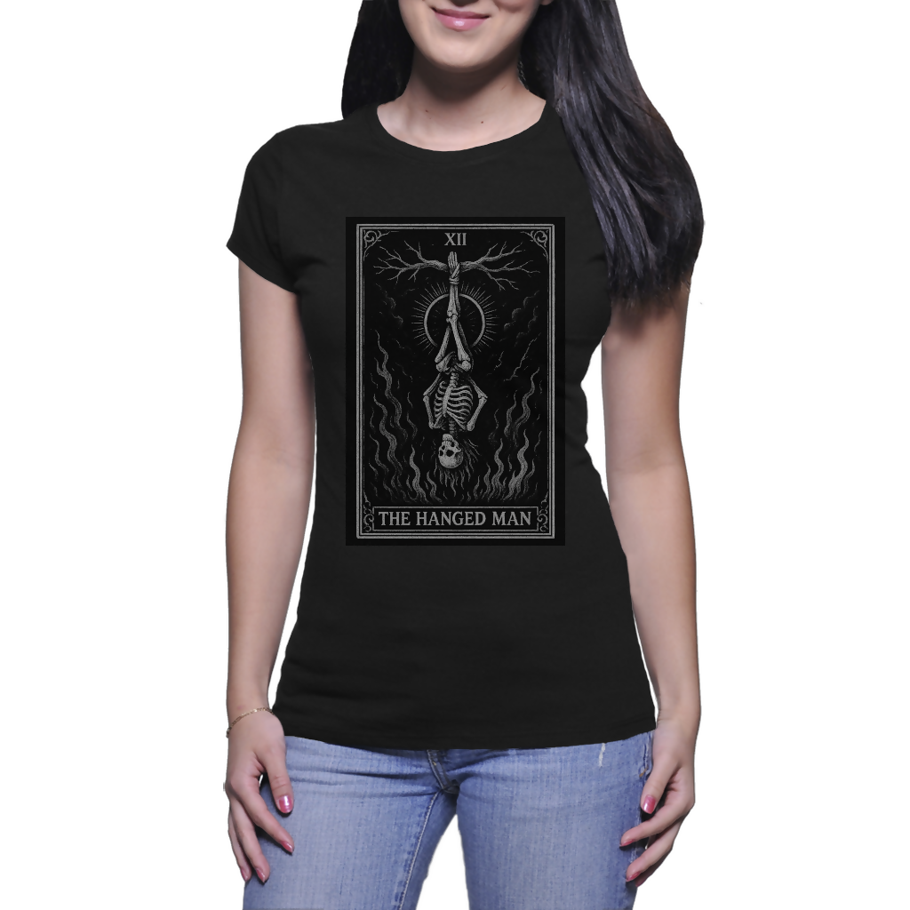 The Hanged Man - Ladies Crew Neck T-shirts (Riotwear SA)