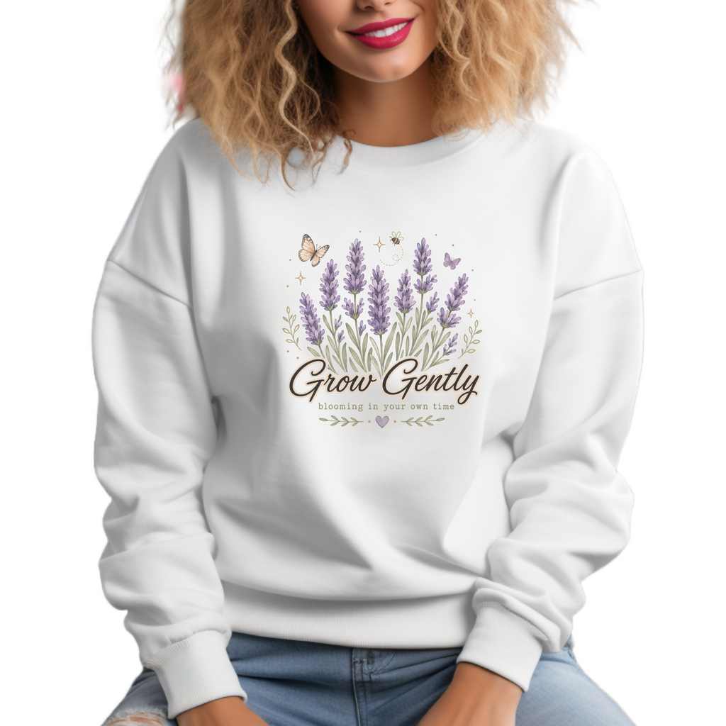 Grow Gently - Unisex Sweatshirt- (MidNiteFB)