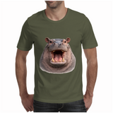 Happy Hippo - Men's T-Shirt (Podpop)