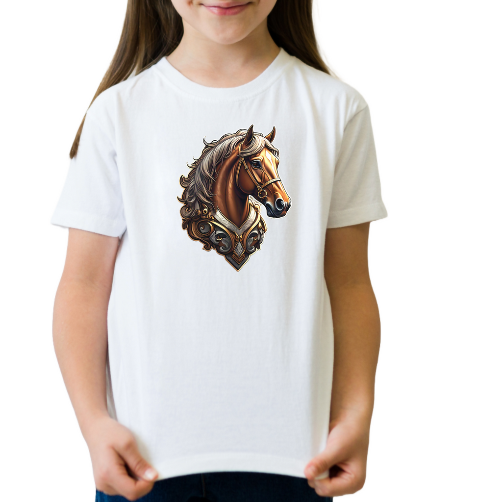 Horse Tales 17-- Kids T-Shirt (ArtzyAi)