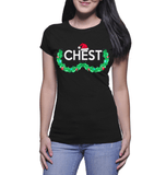 Funny Christmas Tees | Matching Chest Nut (Men and Ladies)
