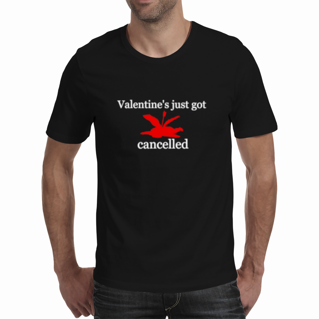 Valentines Cancelled-Mens Colour t-shirt (Moretega)