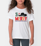 Merry Christmas Tees | Merry Christmas Cowboy (Kids)