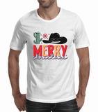 Merry Christmas Tees | Merry Christmas Cowboy (Men)