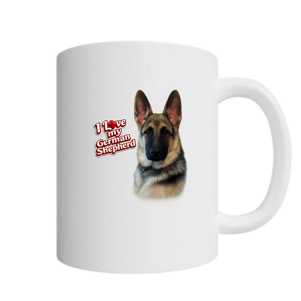 I Love My German Shepherd - Mug (PODPOP)
