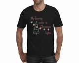 Christmas Tshirts | My Favorite Color is Christmas Lights (Men)